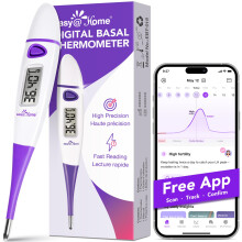 Ovulation Tracker Digital Basal Thermometer: Easy@Home BBT Thermometer for Fertility Tracking - Basal Body Thermometer for Accurate Temperature Monit