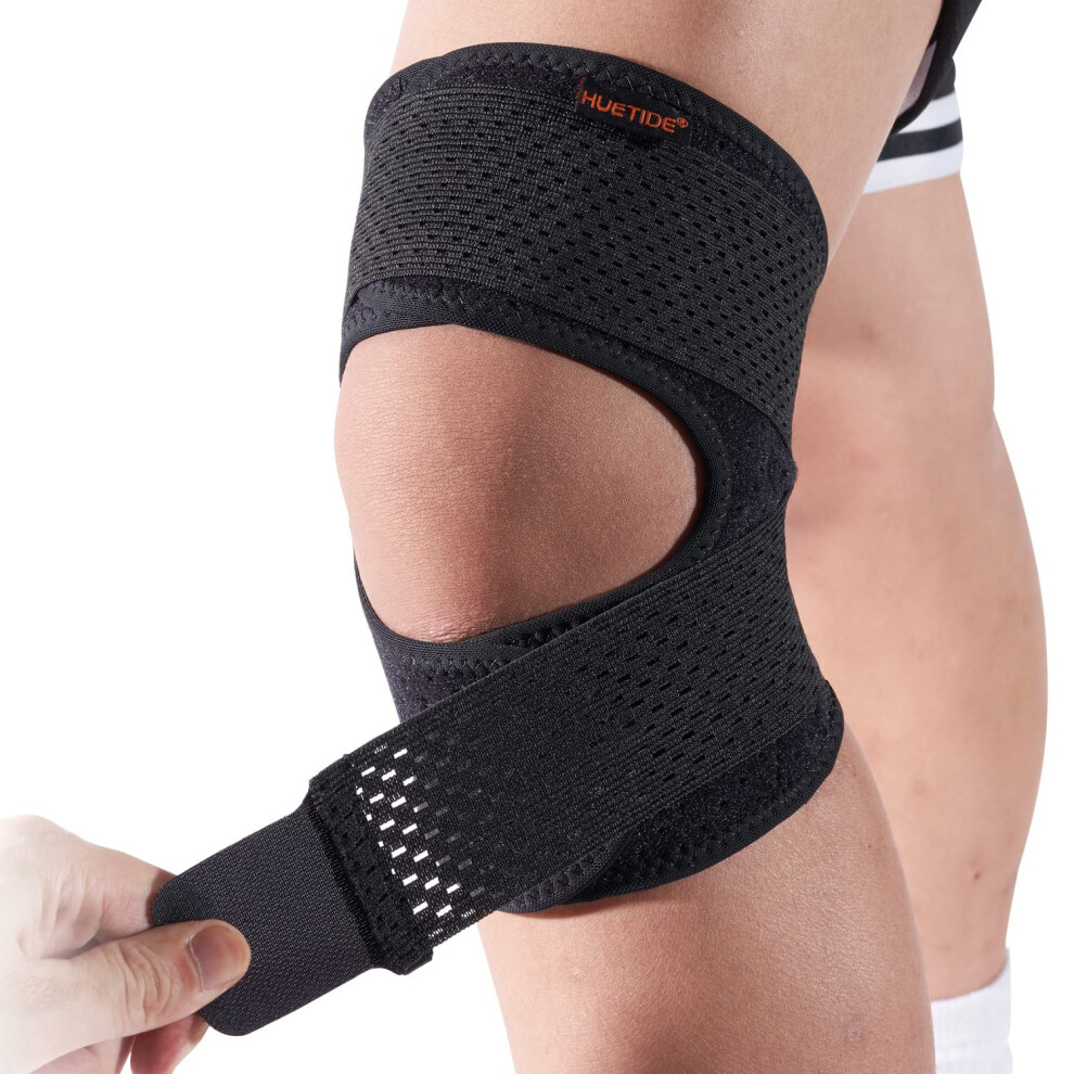 Huetide Patella Tendon Knee Strap,Knee Support For Women And Mens Open Patella Knee Compression,Adjustable Knee Brace For Arthritis,Runing,Meniscus T 5005959670378