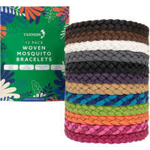 Tanness 12 Pack Mosquito Repellent Bracelet | Long|Lasting Insect & Mosquito Bands