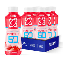 USN Trust 50 Ready to Drink Protein Shake | Strawberry | 50g Protein | Lactose F