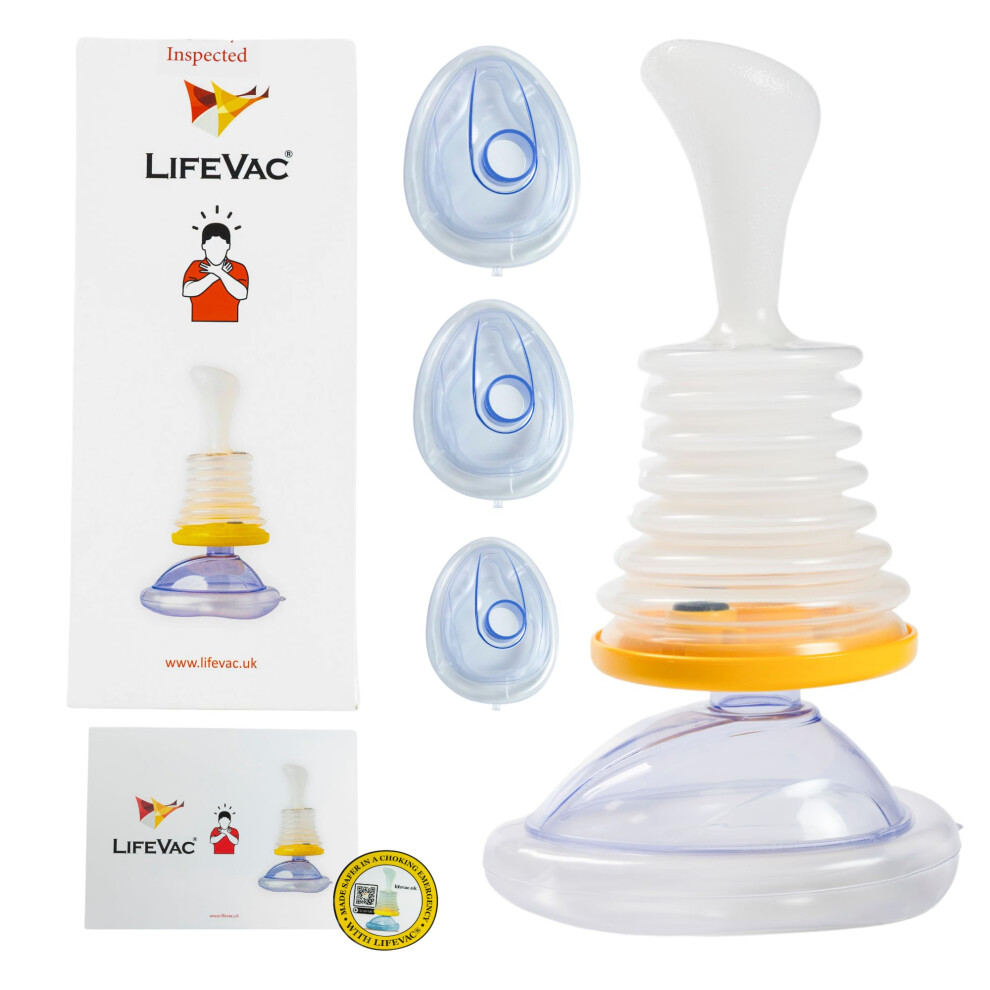 Lifevac Home Kit - Choking Rescue Device For Adults And Children First Aid Kit, Portable Airway Suction Rescue Device, First Aid Choking Device, Anti