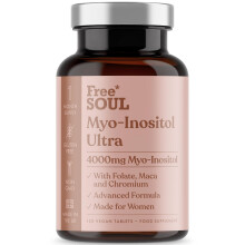 Free Soul Myo-Inositol Ultra Supplement | 4,000mg Myo-Inositol, 200ug Folate, 100ug Chromium Plus 10,000mg Maca for Women | Supplements for Women | V