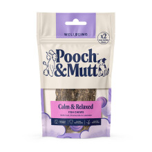 Pooch & Mutt - Calming Chew Treat, Long Lasting Fish Hide Chews for Calming, 90g