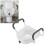 Adjustable Armrest Raised Toilet Seat 136kg 19
