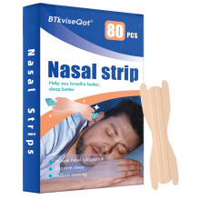 Nasal Strips 80 Pieces Nose Strips for Breathing, Relieve a Blocked Nose Due to Colds, Allergies, Snore Strips for Sports and Sleep, Nose Strips for