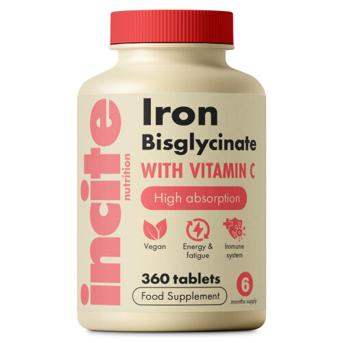 Gentle Iron Tablets - Iron Bisglycinate 28 mg, 6 Month’s Supply - 360