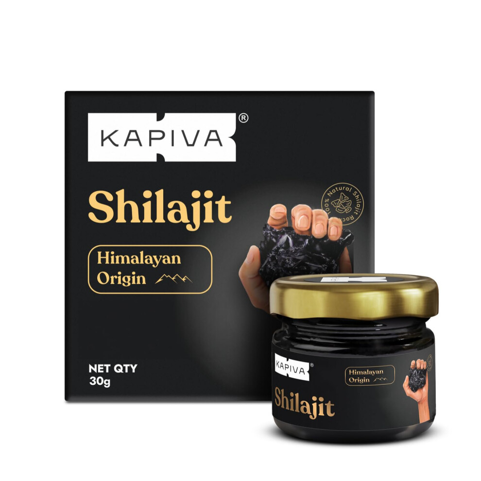 Kapiva Himalayan Shilajit Resin | 100% Pure Natural & Ayurvedic |250Mg Per