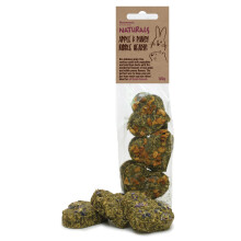 Rosewood Naturals Apple & Pansy Nibble Hearts, Small Animal Treats, 120g