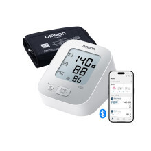 OMRON X2+ Connect, Upper Arm Blood Pressure Monitor for Home Use, Universal Wide Cuff (22-42 cm), Blood Pressure Machine for Irregular Heartbeat Dete