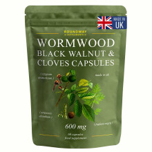 Wormwood Black Walnut and Clove Capsules | High Strength Supplement for Humans | 2 Months Supply | 60 Capsules, 600mg per Serving | Vegan Supplement