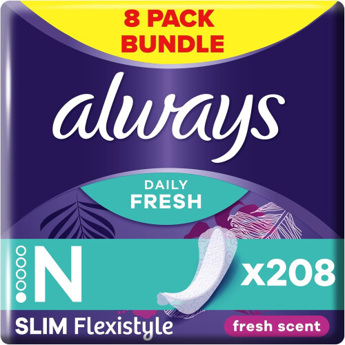 Always Always Daily Fresh Slim Flexistyle Normal Panty Liners 26 Liners,