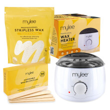 Mylee Professional Waxing Kit with Wax Heater Hard Wax Beads 500g Spatulas
