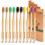 Goaycer Bamboo Toothbrushes Medium Bristles - Family 10 Pack Eco 1