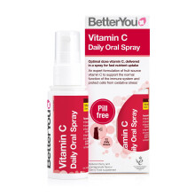 BetterYou Vitamin C Oral Spray, Fast Acting High Strength Vitamin C Supplement, Supports Immune System and Protect Cells from Oxidative Stress, 1-Mon