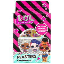 Jellyworks LOL Surprise Plasters 4 Sizes in Children's First Aid Pink Purple