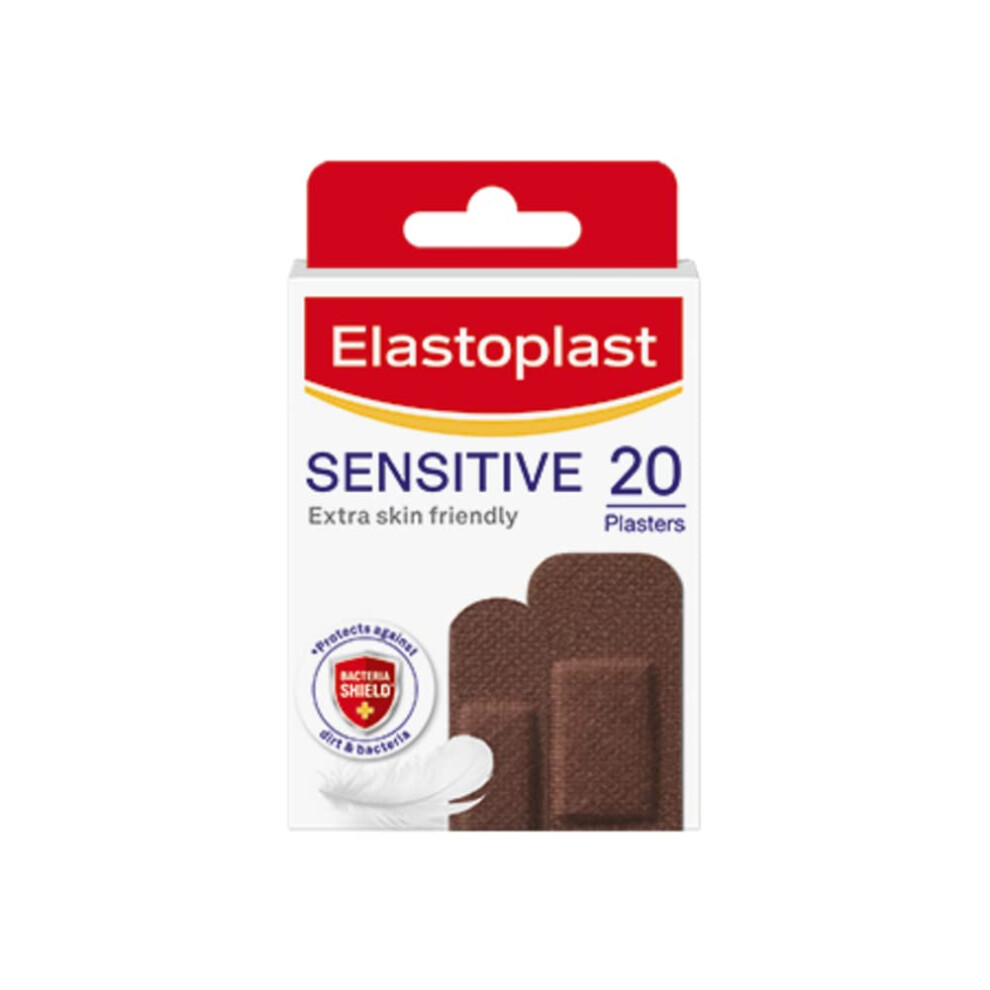 Elastoplast Sensitive Hypoallergenic Plasters (20 Pieces) For Painless Removal Soft And Dark
