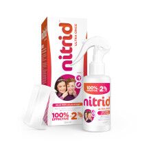 Nitrid Ultra Once All-in-One Head Lice Treatment Spray & Comb - 100% Effective o