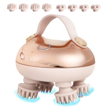 Electric Scalp Massager, arboleaf Waterproof Head Massager Scalp with Replacement Silicone Heads for Hair Growth, Handheld Massager for Deep Cleansin