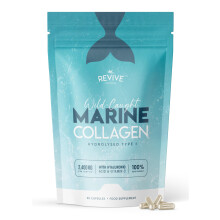 Marine Collagen Capsules 2400mg - with Hyaluronic Acid & Vitamin C - 90 Capsules - Premium Complex for Skin Joints & Hair for Women & Men – Resealab