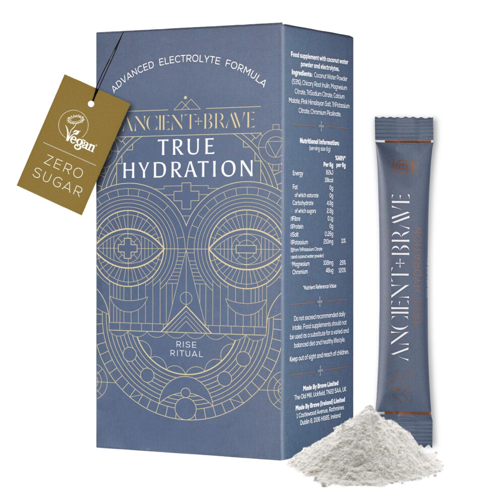 Ancient + Brave True Hydration | Electrolyte Powder 15 X 6G Sachets