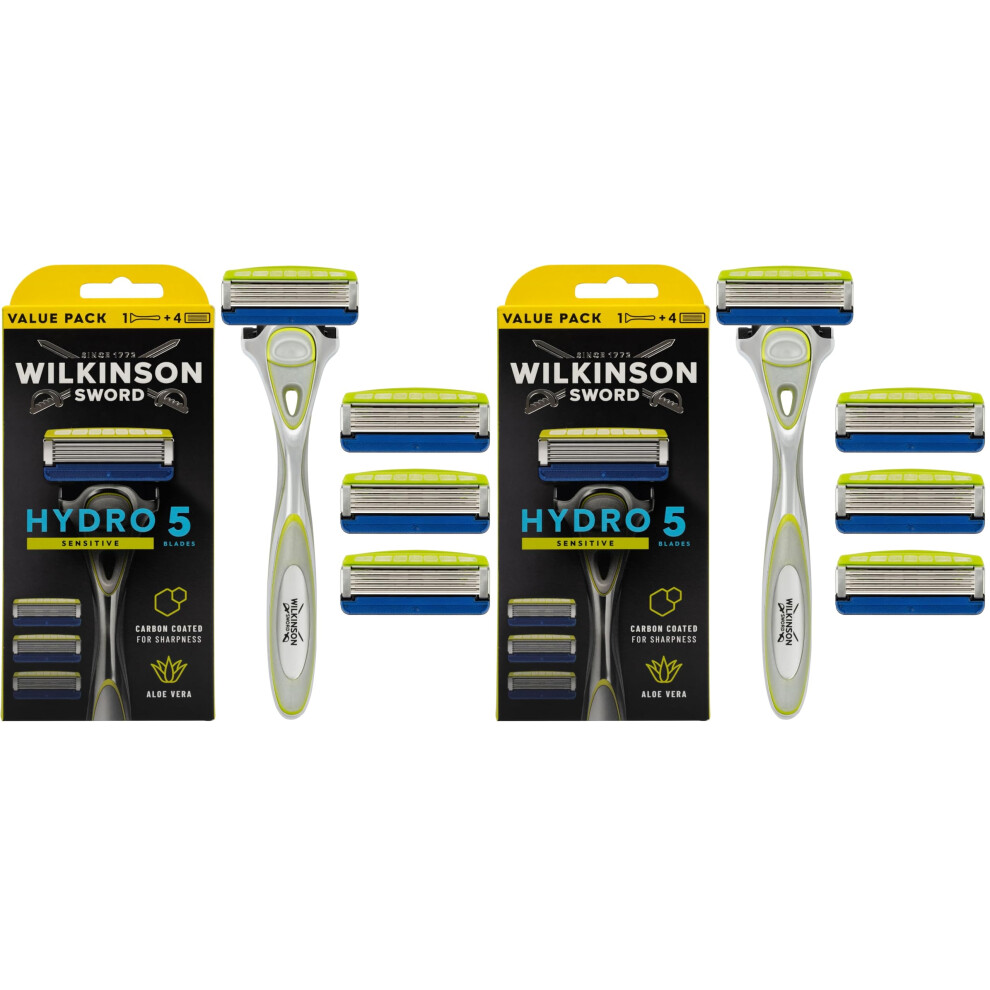 Wilkinson Sword Hydro 5 Sensitive Razor For Men 5 Blade Cartridge Razor