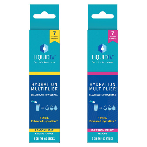 Liquid I.V. Hydration Sachets | Lemon Lime + Passion Fruit | Electrolyte