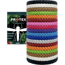 PR0TEX 18 Pack Mosquito Repellent Bracelet Adjustable Leather Deet|Free Wrist Bands Powerful