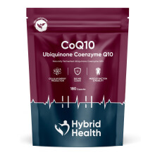 Hybrid Health Ubiquinone Coenzyme Q10 300 MG Supplement | 180 Vegan CoQ10 Capsul