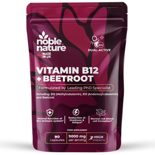 Beetroot & Vitamin B12 Complex – 9000mg Beetroot + 1000mcg Dual B12 (Methylcobal