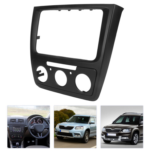 2Din Central Control CD Radio Fascia Dash Panel for Yeti 2014 Replacement 2
