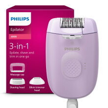 Philips Epilator Series 4000 Corded Epilator for Body and Bikini Epilate Shave