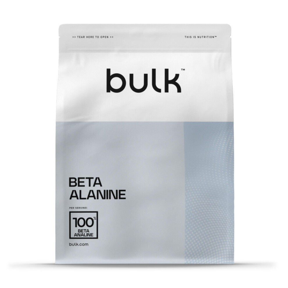 Bulk Beta Alanine Powder, 100% Beta-Alanine, Unflavoured, 4G Per Serving, Pre-Workout Amino Acid Supplement, Vegan, 500G