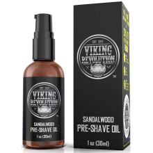 Pre Shave Oil for Men - Best Pre Shaving Oil with Sandalwood for Safety Razor, S