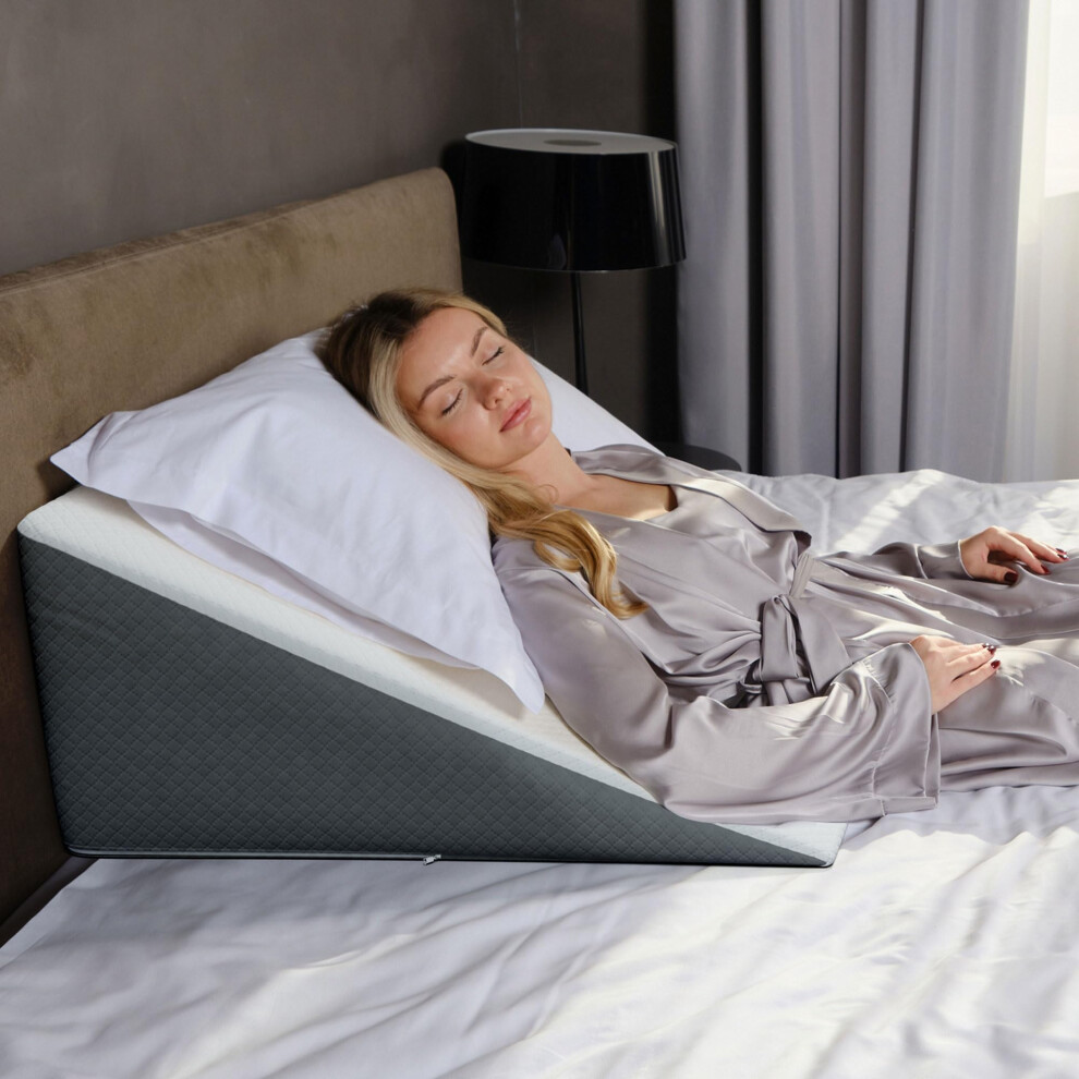 Kã¶Lbs Kolbs Bed Wedge Pillow Chic Jacquard Cover For Sleeping And Acid Reflux, Heartburn (30Cm Height Standard Width)