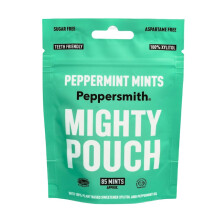 Peppersmith - British Peppermint Mints - 100% Plant Based Xylitol - Freshens Breath - Natural Flavours - Sugar Free Mints - Benefits Oral Health