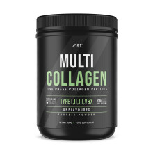 Multi Collagen Protein Powder (400g) - Types I, II, III, V & X - Hydrolyzed Grass Fed Bovine, Wild Caught Fish, & Free-Range Chicken & Eggshell Colla