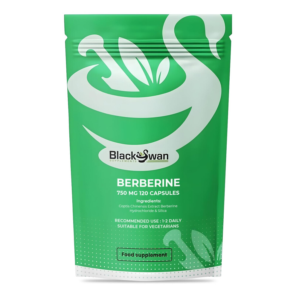 Photos - Vitamins & Minerals Black Swan Berberine Supplement 750mg Capsules - Pure Berberine HCL High Strengt
