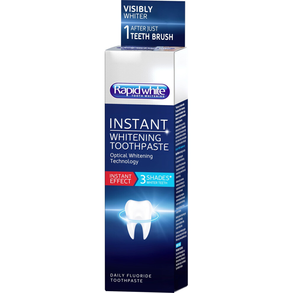 Rapidwhite Rapid White Instant Whitening Toothpaste 75Ml | Remove Stains, Prevents Tartar A