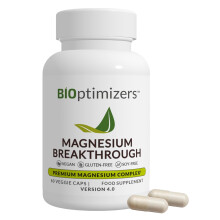 BIOptimizers Magnesium Breakthrough 4.0 7-in-1 Complex Vegan Capsules - High Strength Magnesium Glycinate, Malate, Taurate, & Citrate - Supplements fo