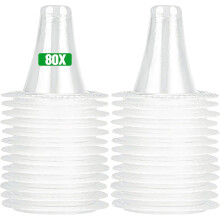 80 Pcs Thermometer Caps, Ear Thermometer Probe Covers, Safe, hygienic and Disposable Thermometer Refill Caps Filter Protector for Children and Adults