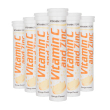 Vitamin Store Vitamin C and Zinc Effervescent Tablets, Orange