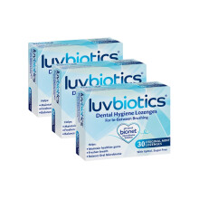 Luv Biotics Oral Probiotics Original Mint Lozenges with Xylitol & Aloe Vera for
