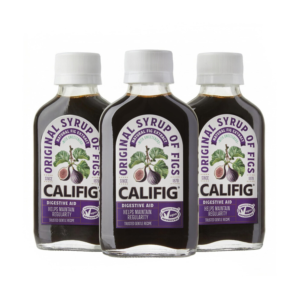 Califig Syrup Of Figs | 3 Pack | Natural Digestive Aid | Vegan | With Fig Extract | Helps Maintain Regularity | 3 X 100 Ml