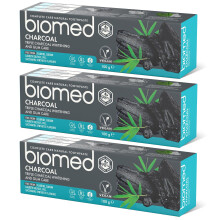 Biomed Triple Charcoal 98% Natural Whitening Toothpaste | Gum Care, Bamboo Charc