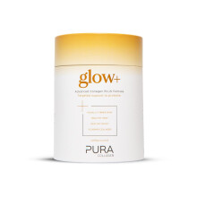 Pura Collagen Glow+ Powdered Supplement | 10,000mg Hydrolysed Collagen Peptides with Hyaluronic Acid, Biotin, Vitamins & Minerals for Skin, Hair & Na