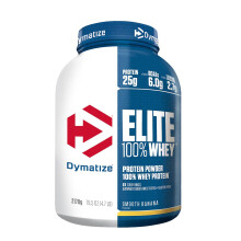 Dymatize Elite 100% Whey Smooth Banana 2170g - High Protein Low Sugar Powder + Whey Protein and BCAAs