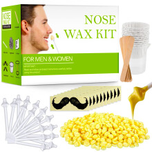 Nose Wax Kit for Men and Women, Nose Hair Removal Wax with 100g Nasal