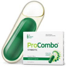 ProCombo – The smart synbiotic with targeted Directing of Good Bacteria. Double Capsule Liquid Formula for Fast Results. 1 Capsule a Day! Laboratory