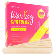 JFA Supplies Wooden Waxing Spatulas Wax Applicator Sticks for Hair Removal Box o