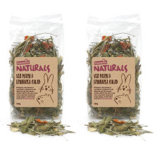 Rosewood Naturals Veg Patch & Echinacea Salad Small Animal Treat, Forage for Rabbits, Guinea Pigs, Chinchillas, Degus, Hamsters, Gerbils, Mice, Rats